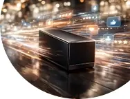 Team working on laptops around a table